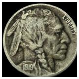 1919-D Buffalo Nickel NEARLY UNCIRCULATED