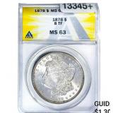 1878 8TF Morgan Silver Dollar ANACS MS63