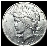 1935-S Silver Peace Dollar CLOSELY UNCIRCULATED