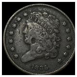 1835 Classic Head Half Cent ABOUT UNCIRCULATED