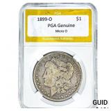 1899-O Morgan Silver Dollar PGA Genuine Micro O