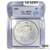 1999 Silver Eagle ICG MS70