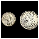 [2] 1832-1920 U.S. Silver Coin Lot 25C & 50C
