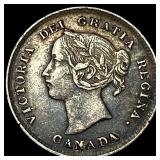 1894 Canada Silver 5 Cents NEARLY UNCIRCULATED