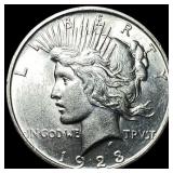 1923-S Silver Peace Dollar GEM BU