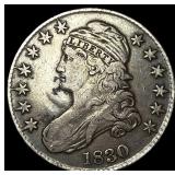 1830 Capped Bust Half Dollar CHOICE AU