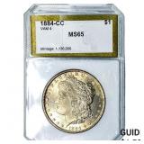1884-CC Morgan Silver Dollar PCI MS65