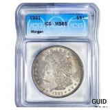 1921 Morgan Silver Dollar ICG MS65