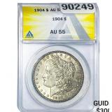 1904 Morgan Silver Dollar ANACS AU55