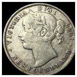 1894 Newfoundland Silver 20 Cents NEARLY UNCIRCULA