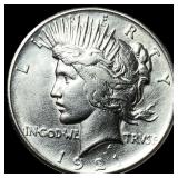 1921 Silver Peace Dollar CHOICE AU