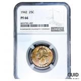 1942 Washington Silver Quarter NGC PF66