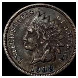 1908-S Indian Head Cent LIGHTLY CIRCULATED