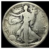 1917-D Silver Walking Liberty Half Dollar NICELY C