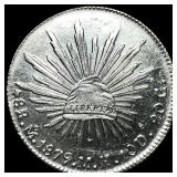 1879-Mo MEXICO Silver 8 Reales CHOICE AU