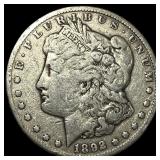 1892-CC Silver Morgan Dollar ABOUT UNCIRCULATED
