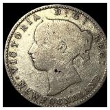 1873 Newfoundland Silver 10 Cents LIGHTLY CIRCULAT