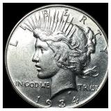 1934 Silver Peace Dollar CHOICE BU