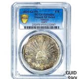 1825-Ga FS Mexico Silver 8 Reales PCGS XF Details