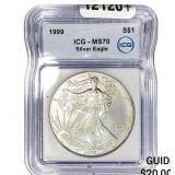 1999 Silver Eagle ICG MS70