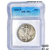 1921-D Walking Liberty Half Dollar ICG G6