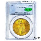 1924 CAC $20 Gold Double Eagle PCGS MS64