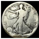1916 Walking Liberty Half Dollar NICELY CIRCULATED