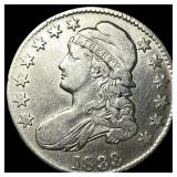 1833 Capped Bust Half Dollar CHOICE AU