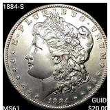 1884-S Morgan Silver Dollar UNCIRCULATED