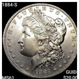 1884-S Morgan Silver Dollar UNCIRCULATED