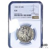 1921-D Walking Liberty Half Dollar NGC G6