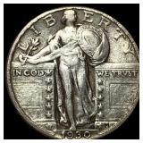 1930-S Silver Standing Liberty Quarter NEARLY UNCI