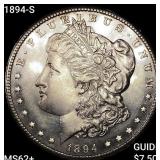 1894-S Morgan Silver Dollar UNCIRCULATED +