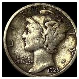 1925-S Silver Mercury Dime NEARLY UNCIRCULATED