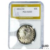 1811/10 Capped Bust Half Dollar PGA AU50
