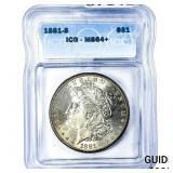 1881-S Morgan Silver Dollar ICG MS64+