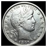 1897 Barber Quarter CLOSELY UNCIRCULATED