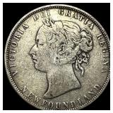 1898 Newfoundland Silver 50 Cents ABOUT UNCIRCULAT