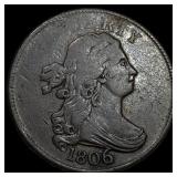 1806 Copper Half Cent CLOSELY UNCIRCULATED