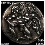 510-480 BC Thasos AR Stater 8.40g CHOICE AU+