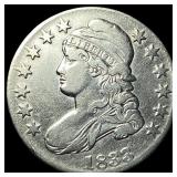 1833 Capped Bust Half Dollar CHOICE AU