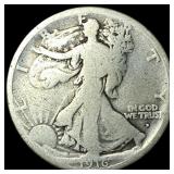 1916-D Silver Walking Liberty Half Dollar  NICELY