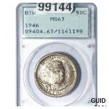 1946 Booker T Half Dollar PCGS MS63