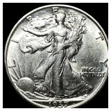 1937 Silver Walking Liberty Half Dollar UNCIRCULAT