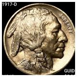 1917-D Buffalo Nickel GEM BU +