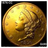 1876-CC $20 Gold Double Eagle UNCIRCULATED