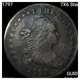 1797 7X6 Stars Draped Bust Dollar NEARLY UNCIRCULA