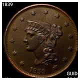 1839 Braided Hair Large Cent UNCIRCULATED