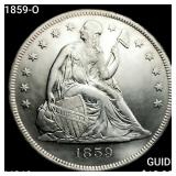 1859-O Seated Liberty Dollar CHOICE BU+