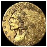 1925 Indian Head Gold $2.5 Quarter Eagle UNCIRCULA